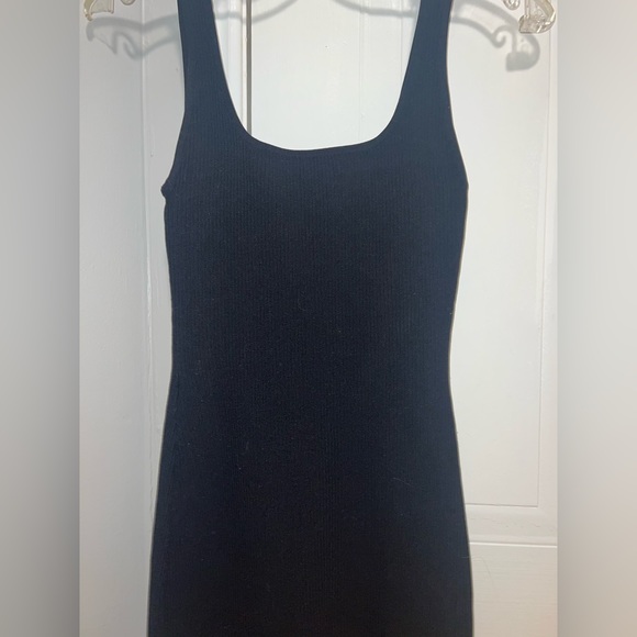 Aritzia Babaton Sculpt Knit Black Mini Dress - Picture 4 of 6